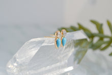 Load image into Gallery viewer, Diamond and Turquoise Studs